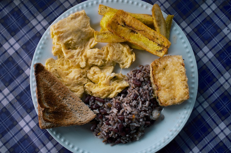 Typical Nicaraguan breakfast