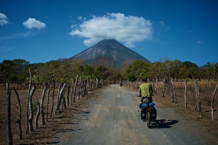 Bike touring Isla de Ometepe Nicaragua