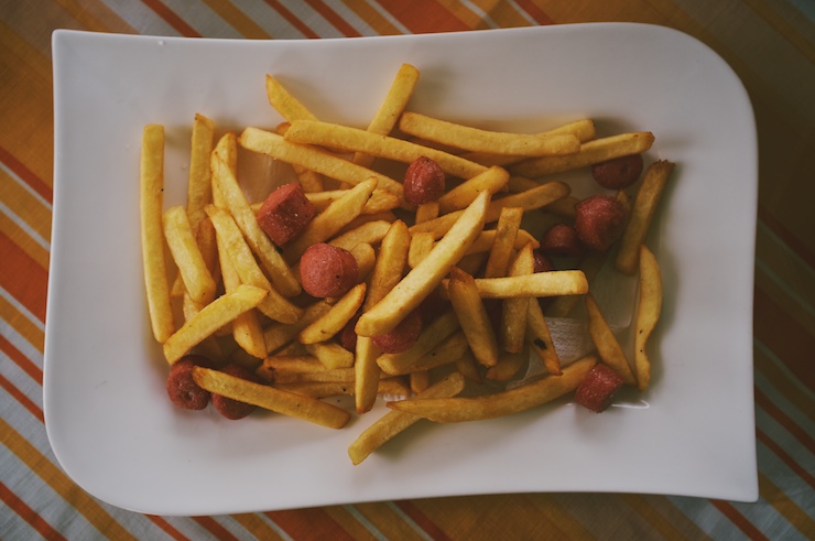 Salchipapas - Bike touring Costa Rica