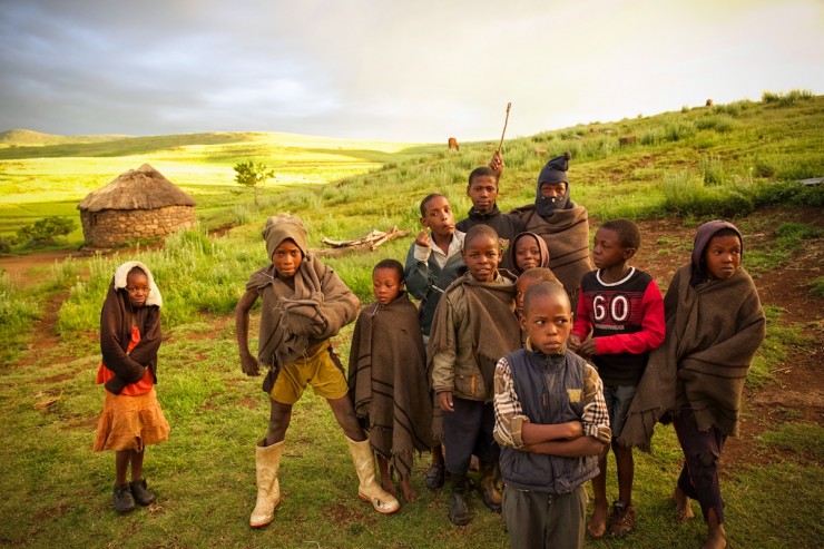 Bicycle Touring Lesotho - Village Camping