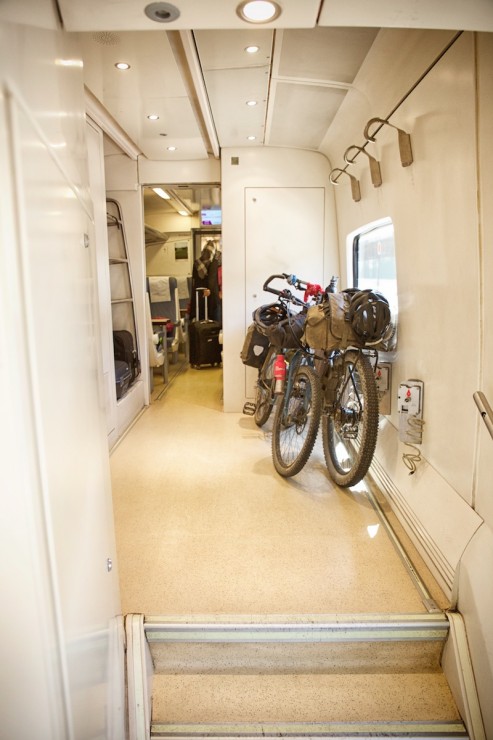 Bikes on Train in Spain
