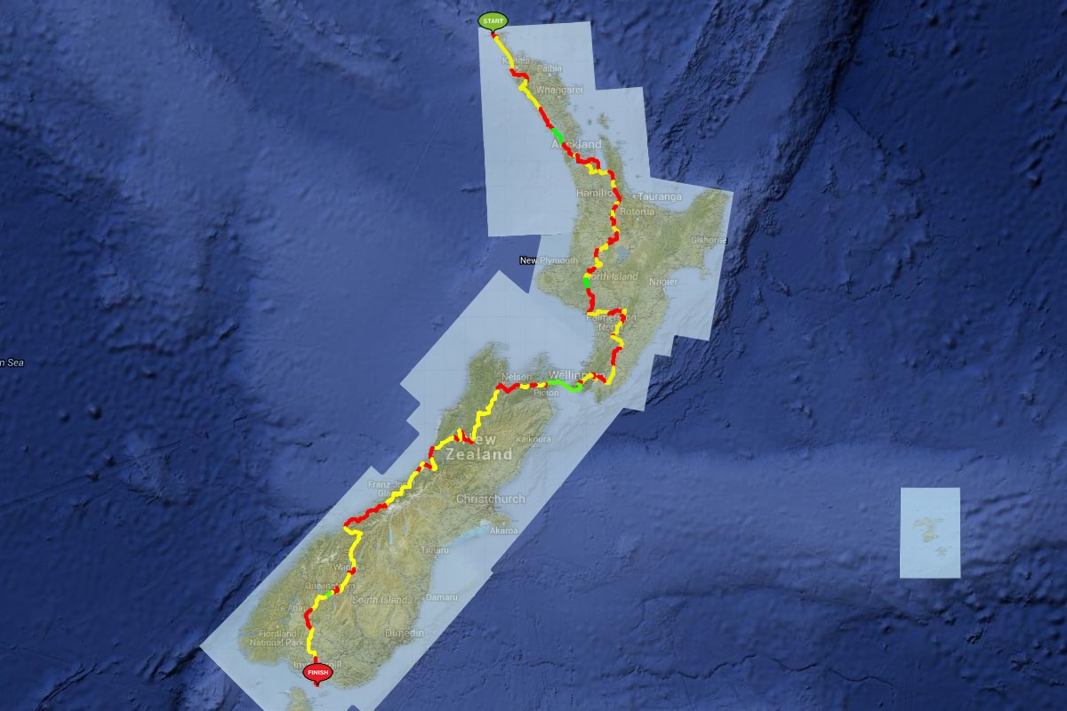 Tour Aotearoa 2016, New Zealand