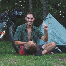 Miles Arbour bikepacking