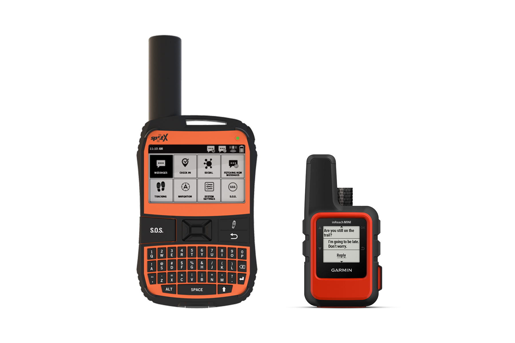 SPOT X and Garmin inReach Mini